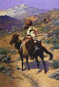 Frederick Remington Indian Trapper oil painting picture wholesale